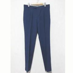 美品 TAGLIATORE タリアトーレ シルクブレンド スラックス パンツ サイズ48 ブルー メンズ 古着 中古 USEDのサムネイル