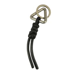 新品未使用】Bottega トライアングル ノット キーリング ブラック