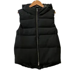 良品 Theory luxe セオリーリュクス W.HEAT ダウンベスト 38 ネイビー レディース 古着 中古 USED