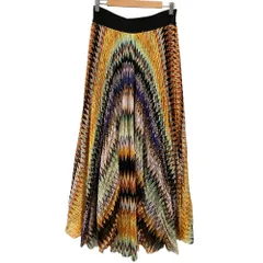 良品 Missoni ミッソーニ シェブロン チュール ロングスカート マルチカラー レディース 古着 中古 USEDのサムネイル