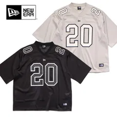 ニューエラ【ＮＥＷ ＥＲＡ】メッシュ フットボールジャージ シャツ ストーン ブラック ユニセックス ゆったり オーバーサイズ メッシュのサムネイル