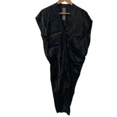 美品 16FW Rick Owens リックオウエンス MASTODON ノースリーブ ワンピース サイズI42 ブラック レディース 古着 中古 USEDのサムネイル