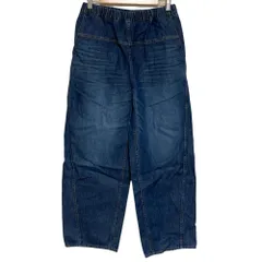 未使用 DRAWER ドゥロワー RESORT フェードデニムドロストパンツ 6514-2-000036 サイズ36 インディゴブルー レディース 古着 中古 USEDのサムネイル