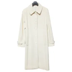 美品 Harrods ハロッズ カシミヤ100％ ステンカラーコート 15505051 サイズ2 アイボリー レディース 古着 中古 USEDのサムネイル