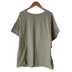美品 CITY SHOP シティショップ バックデザイン カットソー サイズF ライトカーキ レディース 古着 中古 USEDのサムネイル