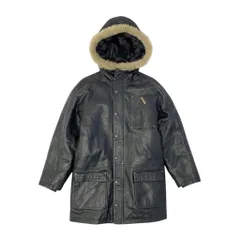 15e11 adidas ジップアップレザーフーディーコート レザーハーフコート アウター XSサイズ ブラック レザー メンズ 男性用k02i