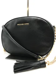 MICHAEL KORS　マイケルコース　ショルダーバッグ　レザー　ブラック系　4973