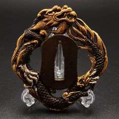 刀 日本刀 鍔 アンティーク 龍 骨董 龍 双竜 古美術 装具 剣 時代