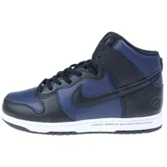 NIKE (ナイキ) ×FRAGMENT DESIGN DUNK HIGH TOKYO DJ0383-400 フラグメントデザイン ダンク 東京 ハイカットスニーカー ブラック/ネイビー US10/28cm