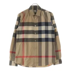 BURBERRY LONDON (バーバリーロンドン) メガチェック柄 ストレッチ長袖シャツ ベージュ 8010213 71Q