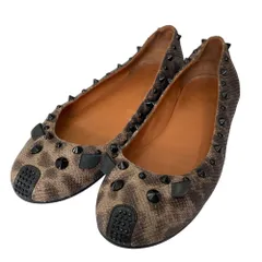 美品 MARC BY MARC JACOBS マークバイマークジェイコブス マウスモチーフ フラットパンプス サイズ38 24cm相当 ブラウン レディース 古着 中古 USEDのサムネイル