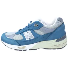 New Balance (ニューバランス) M991BSG UK製 スエード ローカットスニーカー ブルー/グレー US8/26cm