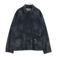 RRL (ダブルアールエル) LIMITED EDITION 200着限定 CHORE JACKET ペンキ加工 カバーオール ブラックのサムネイル