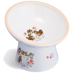 猫壱 フードボウル＆ウォーターボウル&食器トレーセット モフサンド