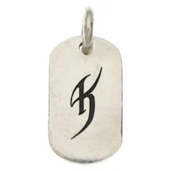 氷室京介×クロムハーツ イニシャルK ドッグタグチャーム ペンダントトップ CHROME HEARTS (クロムハーツ) ×氷室京介 ドッグタグ イニシャル