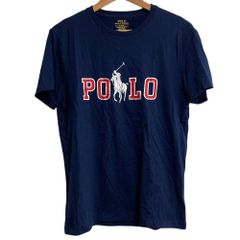 ポロラルフローレン PARIS 半袖Tシャツ M ロゴ プリント ナス紺 - メルカリ
