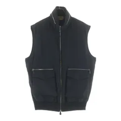 HERMES (エルメス) ナイロンポリエステルベスト 裏地カシミヤ ブラックのサムネイル