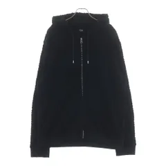 FENDI (フェンディ) パイル地 ズッカ柄 ジップアップパーカー ブラック FY3939 ARYPのサムネイル