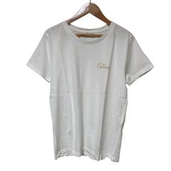 未使用級✨CELINE ゴールドロゴ エンブロイダリー 半袖Tシャツ 現行 M 