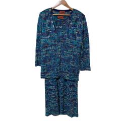 MISSONI*ミッソーニ アンサンブル ロングカーディガン ボーダー 44