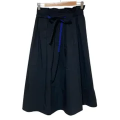 美品 PS Paul Smith ポールスミス イージーフレアスカート 38 ブラック レディース 古着 中古 USEDのサムネイル