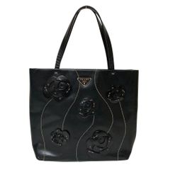 希少 プラダ PRADA TESSUTO FIORI レザーフラワー トート - メルカリ