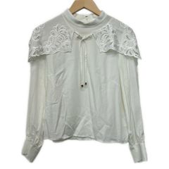 LOUIS VUITTON(ルイヴィトン) 半袖カットソー サイズ38 M レディース美品  - RW231B 199 FOTO15 ダークブラウン×ベージュ×マルチ レース LOUIS VUITTON(ルイヴィトン) 半袖カットソー サイズ38 M レディース美