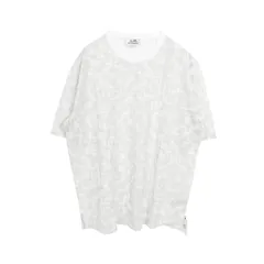 エルメス HERMES カットソー Calques en H H557990HA ホワイト×グレー コットン Tシャツ メンズ Used Aのサムネイル