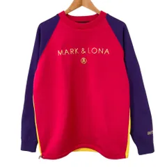 美品 MARK & LONA マークアンドロナ フロントロゴ ニットセーター ゴルフウェア MLM-1C-AB01 サイズ48 マルチカラー メンズ 古着 中古 USEDのサムネイル