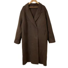 美品 25AW HERENCIA ヘレンチア Structured Double Wool Coat コート H125309 サイズF ブラウン  レディース 古着 中古 USEDのサムネイル