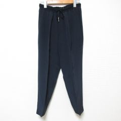 Drawer ドゥロワー ジョーゼットドロストパンツ ネイビー - メルカリ