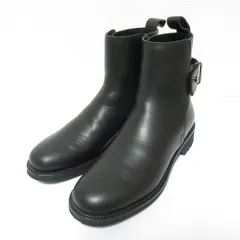 美品 MARGARET HOWELL マーガレットハウエル LEATHER STUD STRAP BOOT レザーブーツ サイズ36 約23cm ブラック レディース 古着 中古 USEDのサムネイル