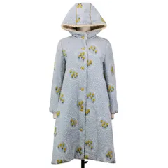 美品 mina perhonen ミナペルホネン ballade 刺繍 フーディーダウンコート xa6634 38 ライトブルー レディース 古着 中古 USEDのサムネイル