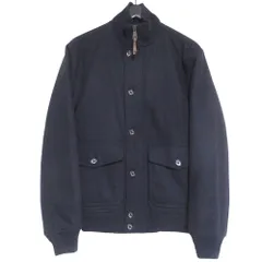 良品 POLO RALPH LAUREN ポロラルフローレン ウールメルトン A-1 パデッドジャケット Sサイズ 170/92A ネイビー メンズ 古着 中古 USED