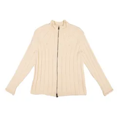アルマーニ コレッツォーニ ARMANI COLLEZIONI ウールニットジップジャケット ベージュ48のサムネイル