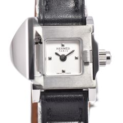 HERMES エルメス ミニメドール ME2.111 □K刻印 ブラック文字盤 - メルカリ