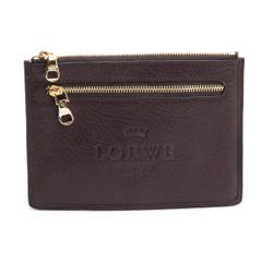 平*中様 LOEWE レザーショルダーバッグ エンボスロゴ オールドロエベ