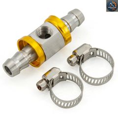 1/8 NPT 油圧センサー T アダプター - 1/2 3/8 NPT オス-メス ジョイント コネクター ターボ供給フィードラインゲージ