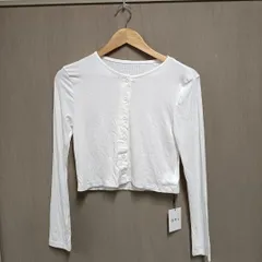 【美品】【 新品タグ付き】グレイル GRL 『スタイリングの幅が広がる優秀アイテム』ベーシックリブカーディガン【F】