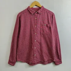 Marmot マーモット 長袖シャツ ギンガムチェック アウトドア アメカジ フランネルシャツ ワンポイント ロゴ刺繍 レッド 赤 メンズ サイズ XL E111のサムネイル