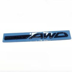 金属ステッカー シンメトリー AWD 立体 13.2cm ブラック 英語 エンブレム バイク メタルプレート ドレスアップ 車用 おしゃれ 3D 車外アクセサリー オートバイ 外装 シール t10525
