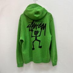 人気デザイン】ステューシー シャドーマン 両面プリント パーカー 緑 M