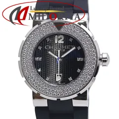 Chaumet ショーメ クラスワンMM ベゼルダイヤモンド W17229-33G【電池交換済/新品ベルト】ステンレススチール xラバー  ボーイズ /39989【中古】【腕時計】のサムネイル