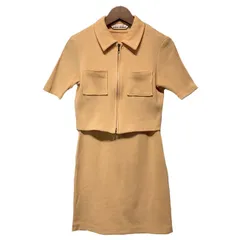 【中古】　miss chloe　セットアップワンピース　半袖　ジャケット　フルジップ　ノースリーブワンピース　ショート丈　2WAY　日本製　古着　/2495