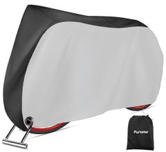 EUGO 自転車カバー バイクカバー 2台または3台用 アウトドア 防水 自転車 オートバイカバー XL XXL オックスフォード 生地 雨 日光 紫外線 防塵 防風 マウンテンロード 電動バイク用 ブラック 210D-XLpms d0bd973b