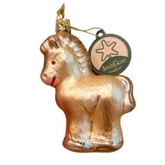 INGE-GLAS Vintage ドイツ製 ポニー ガラスオーナメント クリスマス