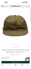 フィアオブゴッド 7th 5 パネル キャップ hatのサムネイル