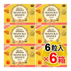 MIS薬剤師チーム監修 マヌカハニードロップ 1箱(6粒入)×6箱セット UMF10+ MG261+ 特許製法No.883563 ニュージーランド産はちみつ使用 砂糖と水飴不使用のサムネイル