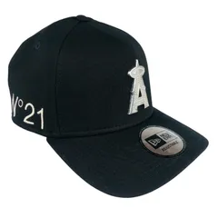 美品★日本限定【N°21:ヌメロヴェントゥーノ×NEW ERA:ニューエラ×MLB:メジャーリーグベースボール】トリプルコラボ ロサンゼルス・エンゼルス メタルアイコンラインストーン付き スナップバック キャップ (約56.8㎝~約60.6㎝) ユニセックスのサムネイル