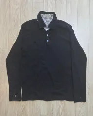 未使用 バーバリー ロンドン BURBERRY LONDON チェック柄 カラ 長袖 90